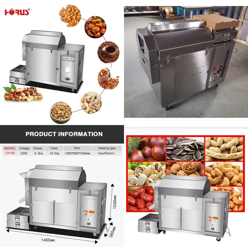 Coffee Bean - 2026 Horus 25kg/h Torrador Automático Elétrico