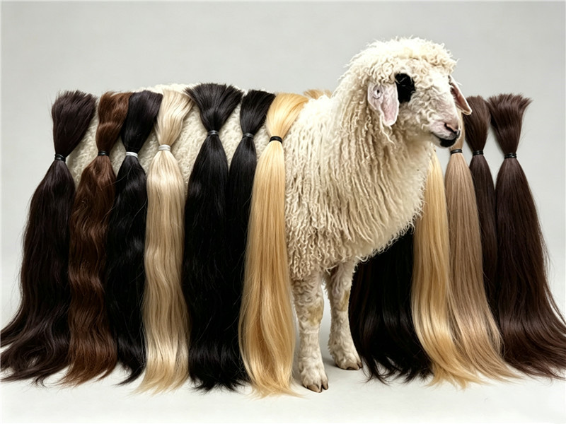 Coffee Tea Difference - Perucas de Cabelo de Mohair Puro