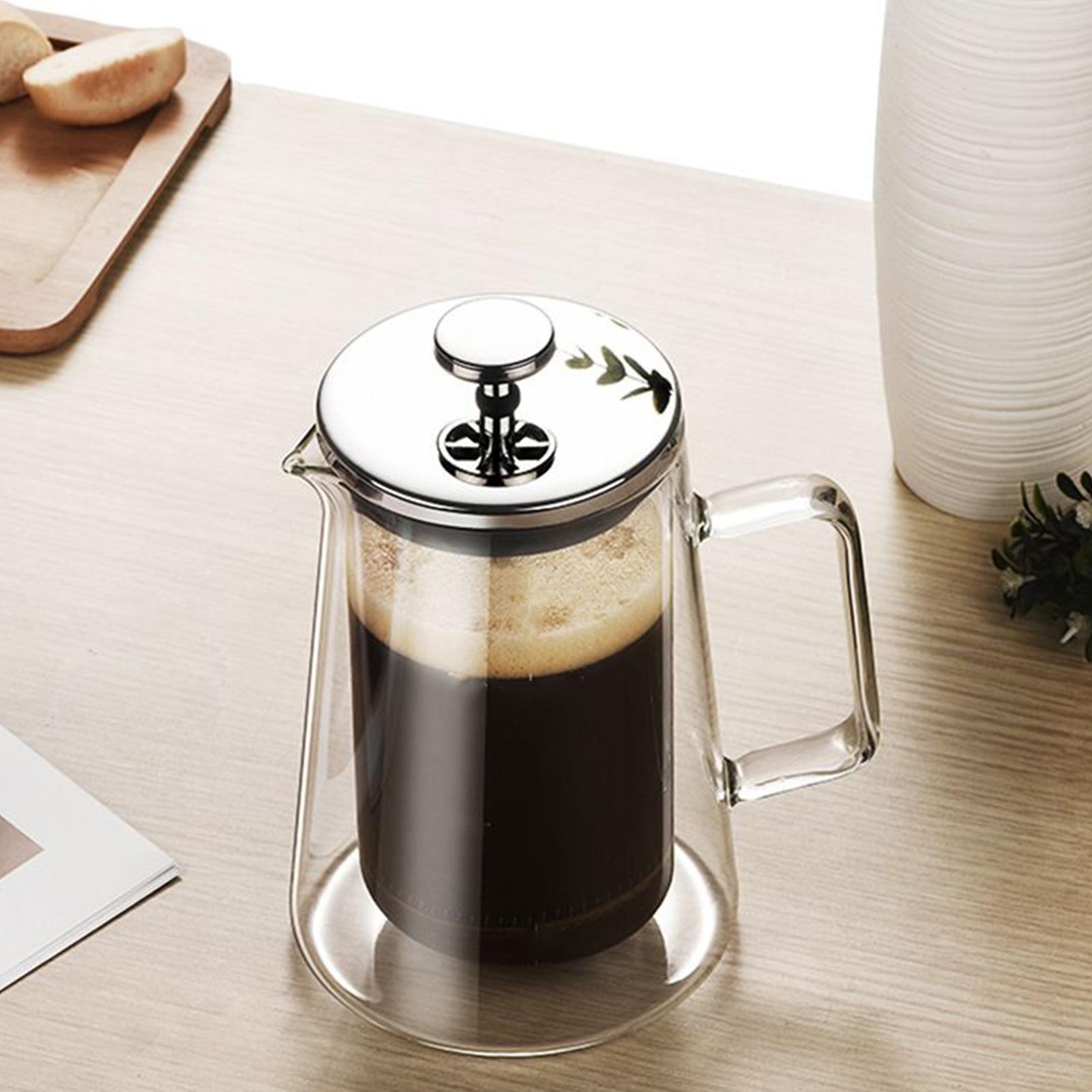 Coffee And Tea Glass - Cafeteira Francesa de Vidro com Aço