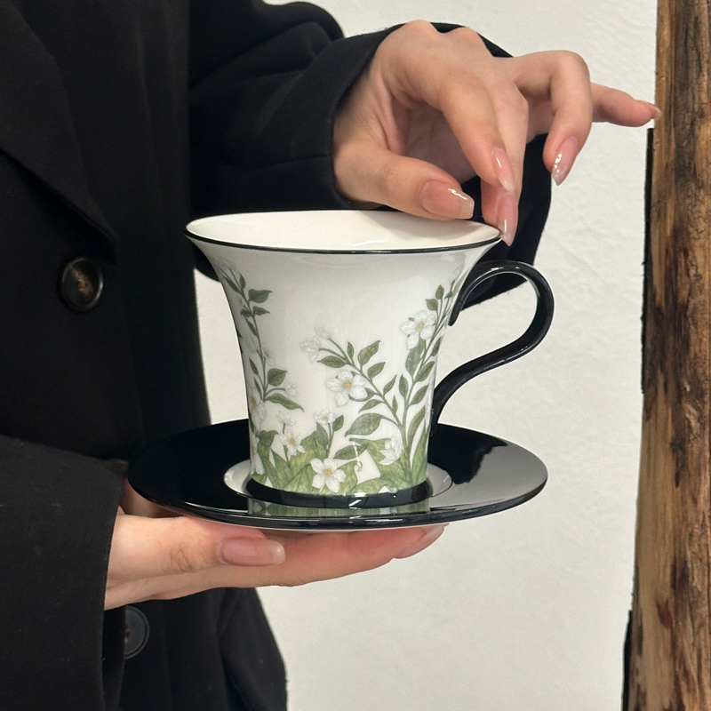 Coffee Jasmine Tea - Conjunto de xícara de café e