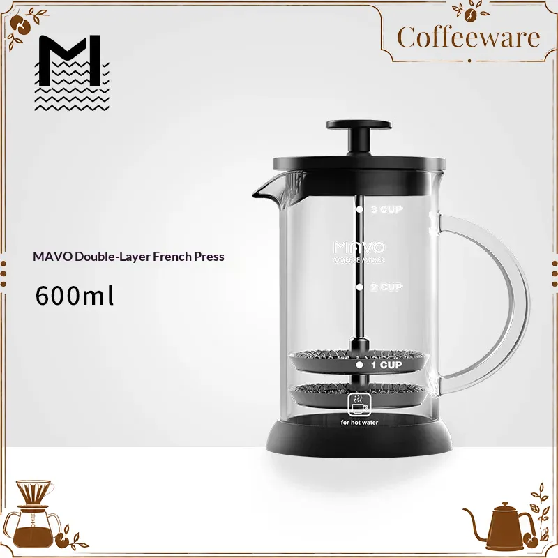 Coffee And Tea Glass - Cafeteira Prensa Francesa MAVO com Filtro