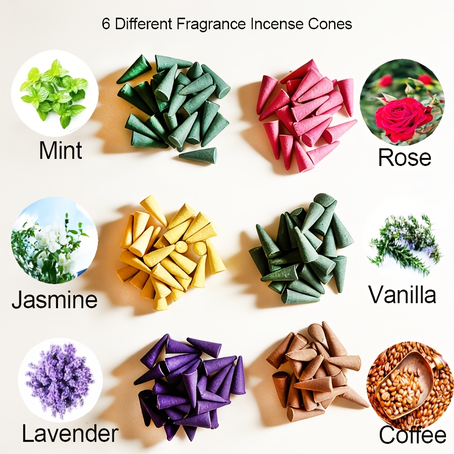 Coffee Jasmine Tea - 200G/Aprox. 222 Cones de Incenso Jingyu