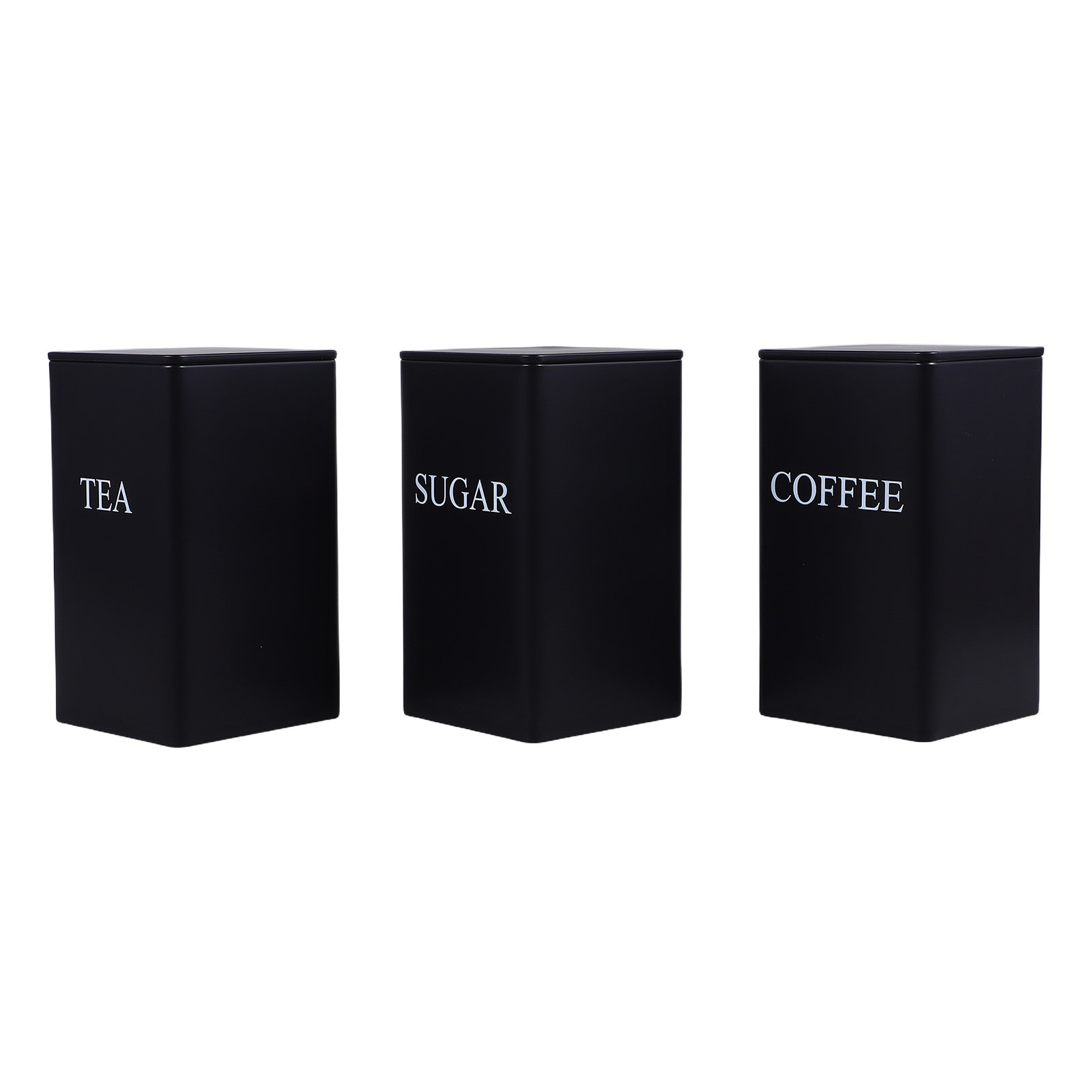 3 Peças de Recipientes de Meta - Tea Coffee Sugar Container avaliação e preço