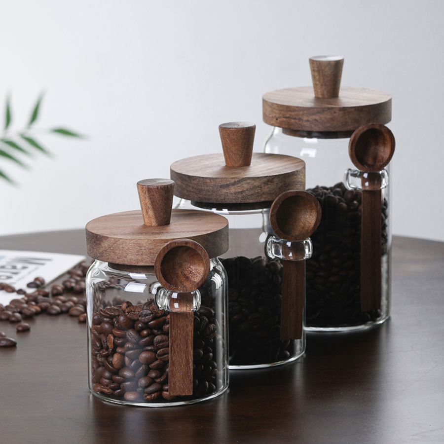 Recipientes de vidro para arma - Tea Coffee Sugar Container avaliação e preço