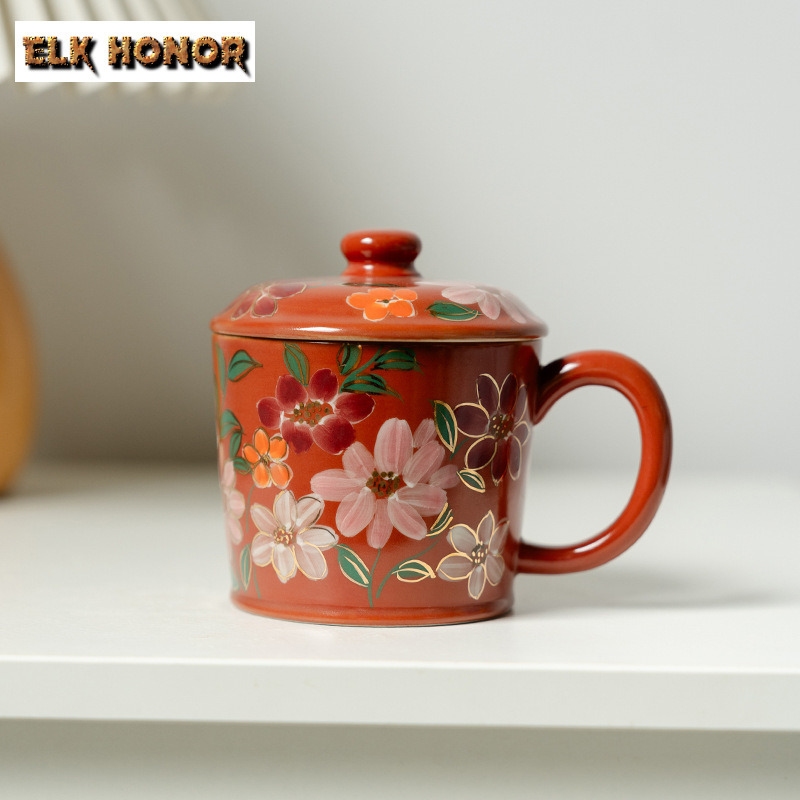 300ml pintado à mão flor de ja - Coffee Jasmine Tea avaliação e preço