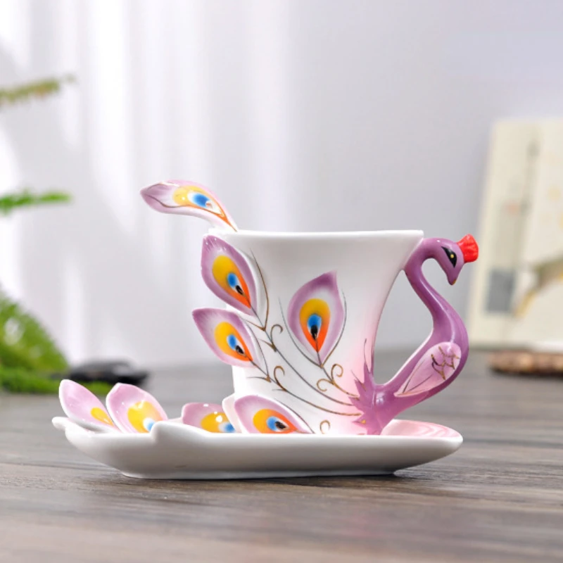 Personalizado pavão caneca de  - Coffee Tea Difference avaliação e preço