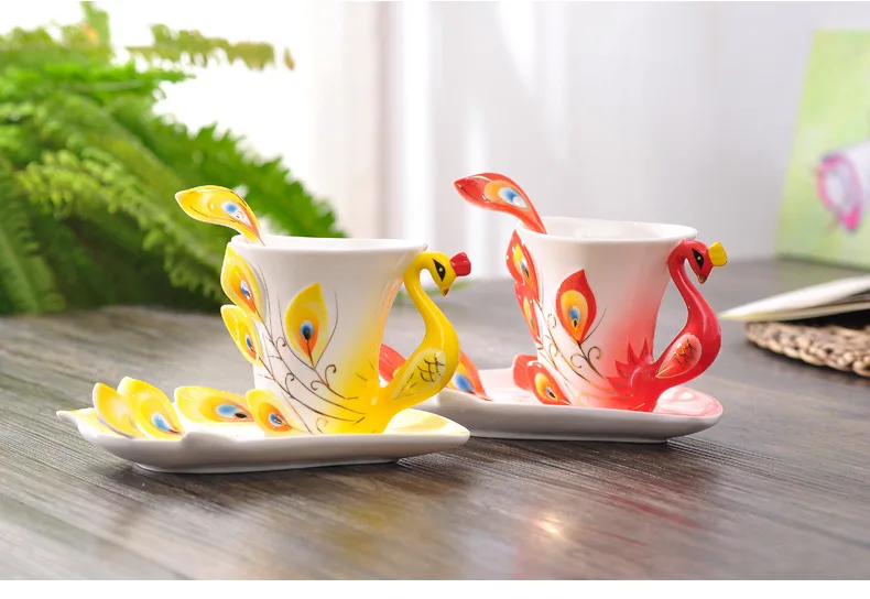 Personalizado pavão caneca de  - Coffee Tea Difference avaliação e preço