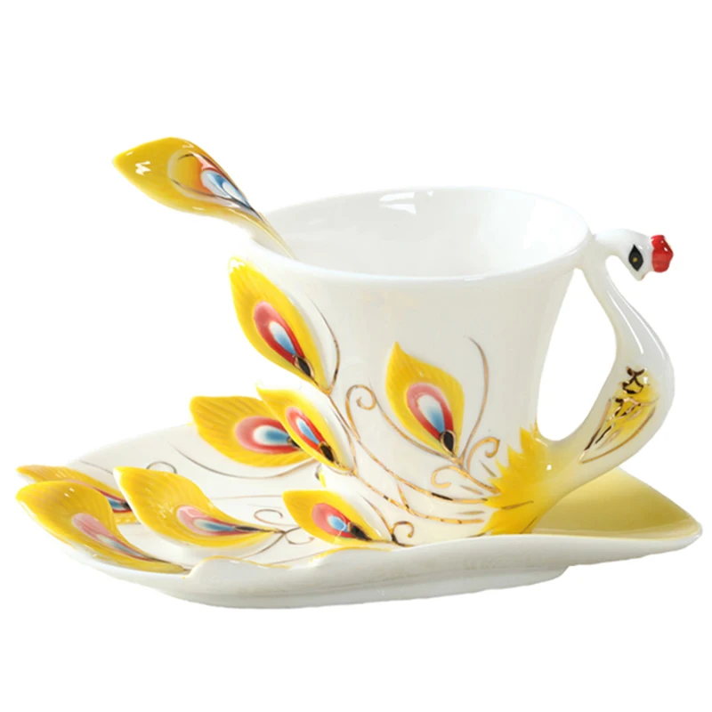 Personalizado pavão caneca de  - Coffee Tea Difference avaliação e preço