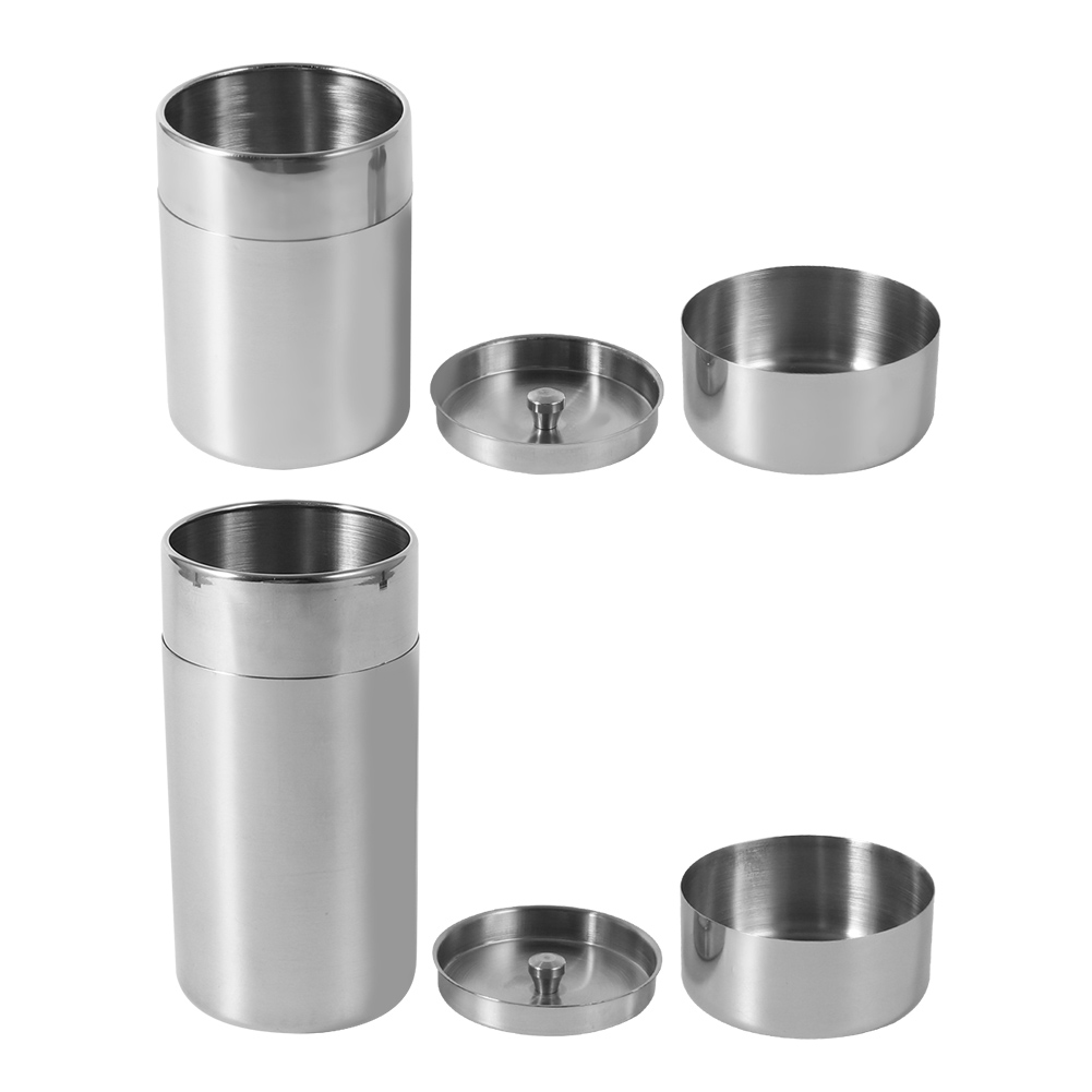 Vasilha De Folha De Chá De Aço - Tea Coffee Sugar Container avaliação e preço