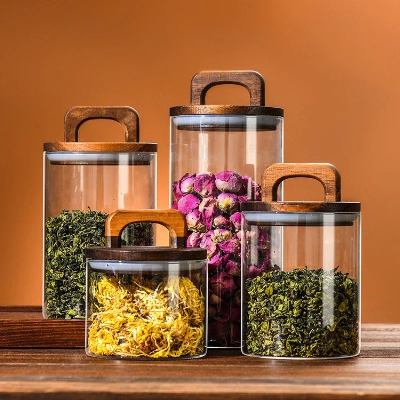 Frasco de vidro transparente c - Tea Coffee Sugar Container avaliação e preço
