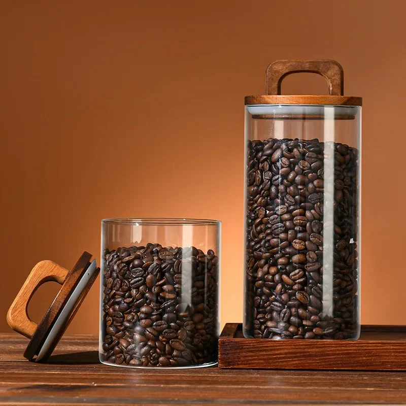 Frasco de vidro transparente c - Tea Coffee Sugar Container avaliação e preço