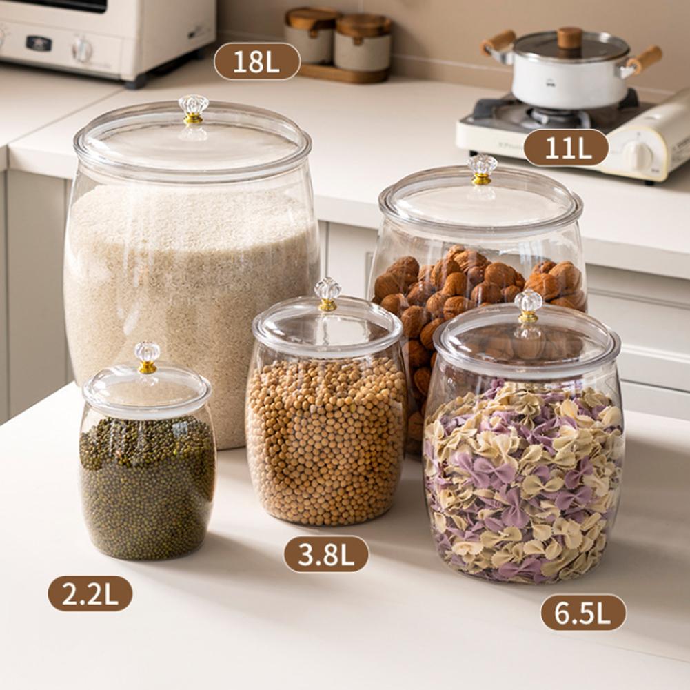 Grande Pote Plástico Transpare - Tea Coffee Sugar Container avaliação e preço