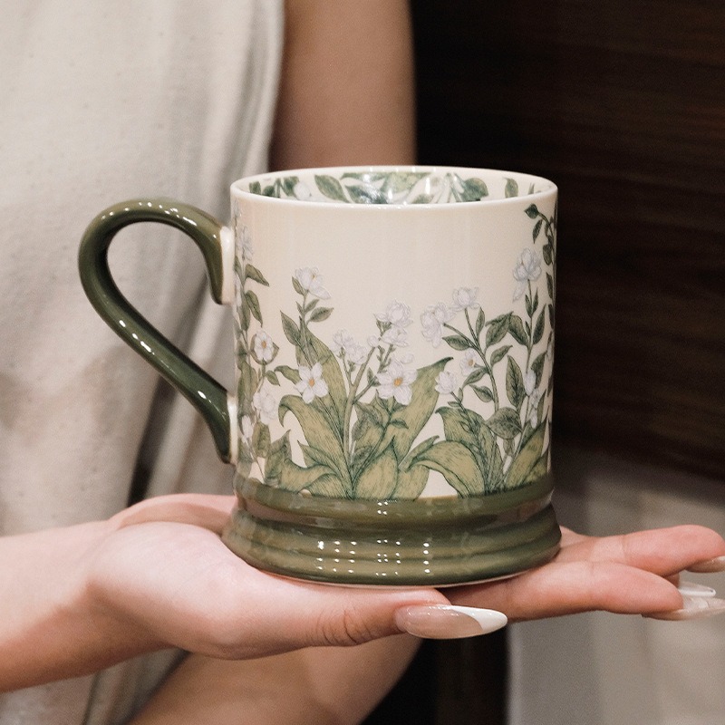 JUSTINLAU Ins Caneca de Cerâmi - Coffee Jasmine Tea avaliação e preço