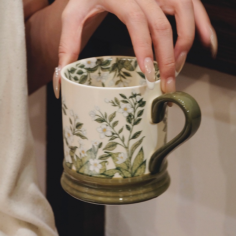 JUSTINLAU Ins Caneca de Cerâmi - Coffee Jasmine Tea avaliação e preço