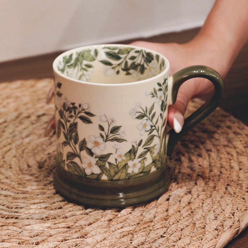 JUSTINLAU Ins Caneca de Cerâmi - Coffee Jasmine Tea avaliação e preço
