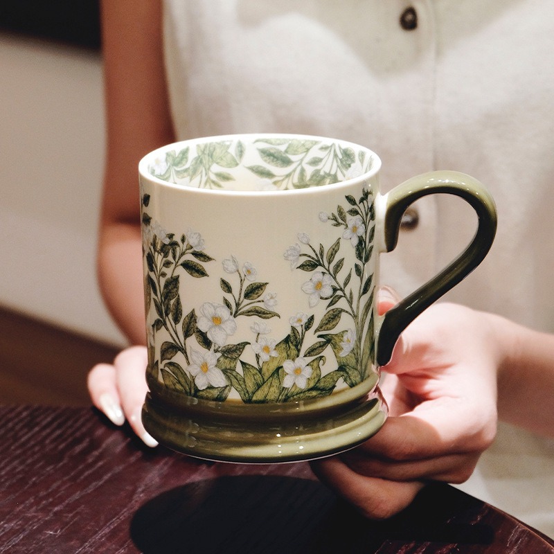 JUSTINLAU Ins Caneca de Cerâmi - Coffee Jasmine Tea avaliação e preço