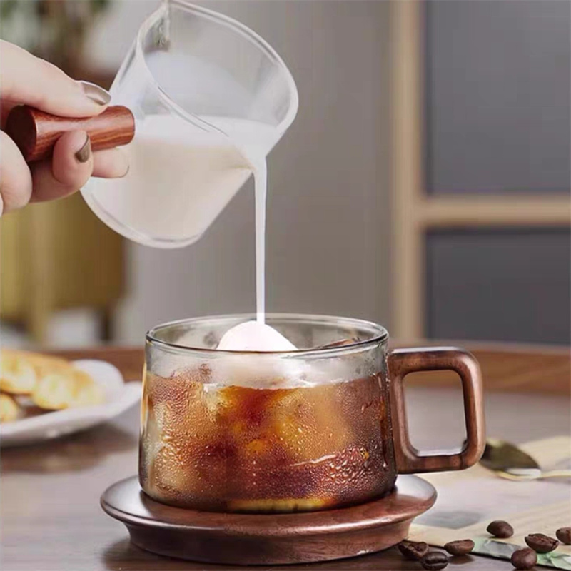 Caneca de café de vidro com la - Coffee Tea Latte avaliação e preço