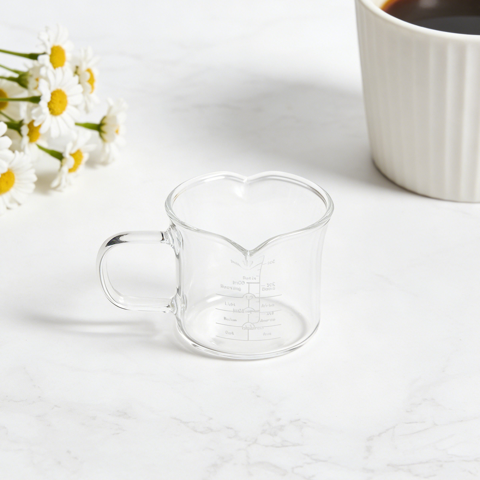 Copo Medidor de Vidro com Bico - Coffee And Tea Glass avaliação e preço