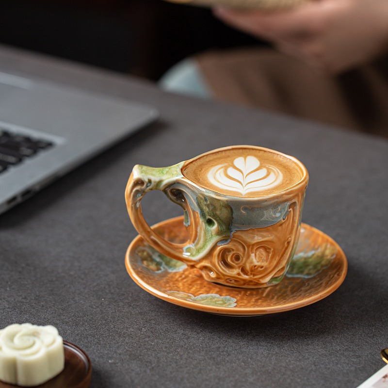 Conjunto de Xícara e Prato de  - Coffee Tea Latte avaliação e preço